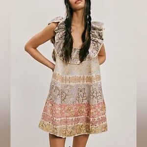Free People-Hansen & Gretel Sophia Mini Dress-Boho-Hippie-Festival-New-M